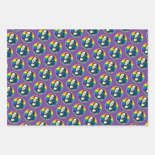 Joe en Kamala Pride Holiday Inpakpapier Vel (Voorkant 3)