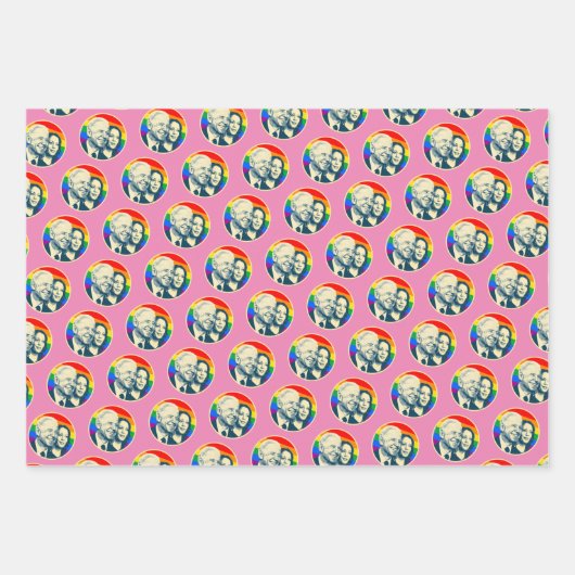 Joe en Kamala Pride Holiday Inpakpapier Vel (Voorkant 2)