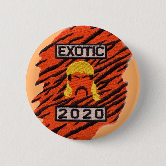 Joe Exotic 2020 Ronde Button 5,7 Cm (Voorkant)