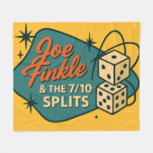 Joe Finkle & The 7/10 Splits Rockin' Blanket Fleece Deken (Voorkant (Horizontaal))
