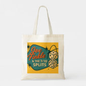 Joe Finkle & The 7/10 Splits Rockin' Boodschappent Tote Bag (Achterkant)