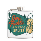 Joe Finkle & The 7/10 Splits Rockin' Flask Heupfles (Voorkant)