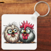 "Joe & Flo Baby Silkies" Aluminum Keychain (Achterkant)