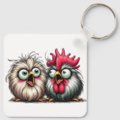 "Joe & Flo Baby Silkies" Aluminum Keychain (Achterkant)