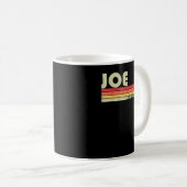 JOE Gift Name Personalized Funny Retro  Bir Koffiemok (Voorkant rechts)