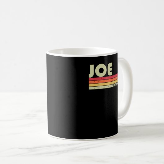 JOE Gift Name Personalized Funny Retro  Bir Koffiemok (Voorkant rechts)