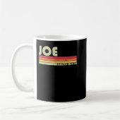 JOE Gift Name Personalized Funny Retro Bir Koffiemok (Links)