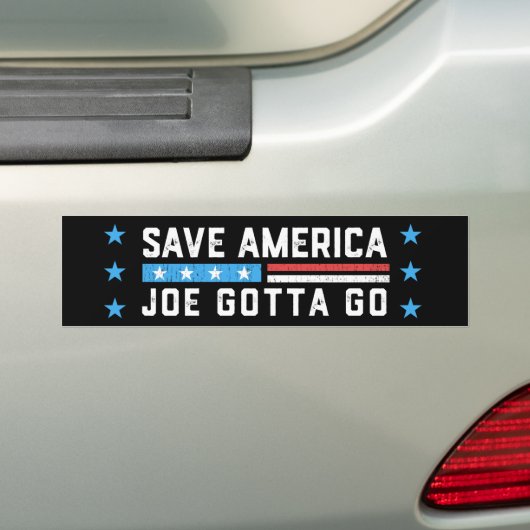 Joe Gotta Go FJB Save America Anti-Biden Bumpersticker (Op auto)
