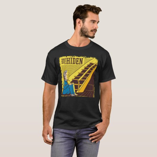 Joe Hiden Biden Hidin Donald Trump, Republikein T-shirt (Voorkant volledig)
