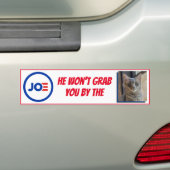 Joe, hij zal je niet pakken. bumpersticker (Op auto)