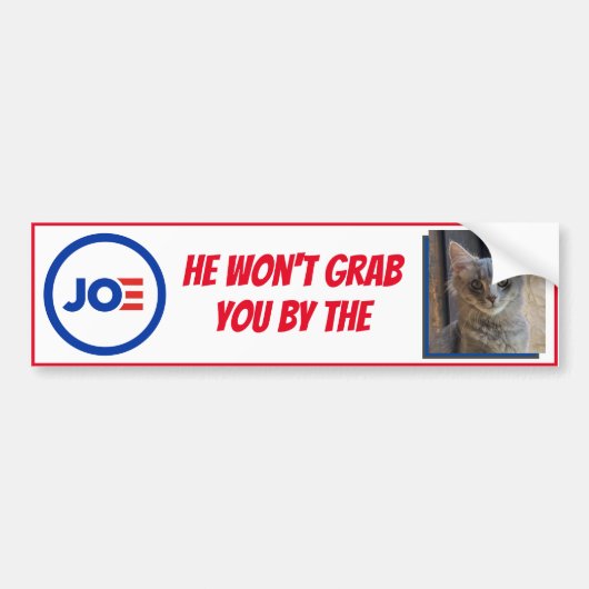 Joe, hij zal je niet pakken. bumpersticker (Voorkant)