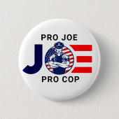 Joe is Pro Cop Ronde Button 5,7 Cm (Voorkant)