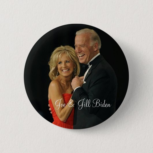 Joe & Jill Biden Ronde Button 5,7 Cm (Voorkant)