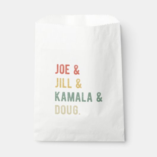 Joe & Jill & Kamala & Doug I Bedankzakje (Voorkant)