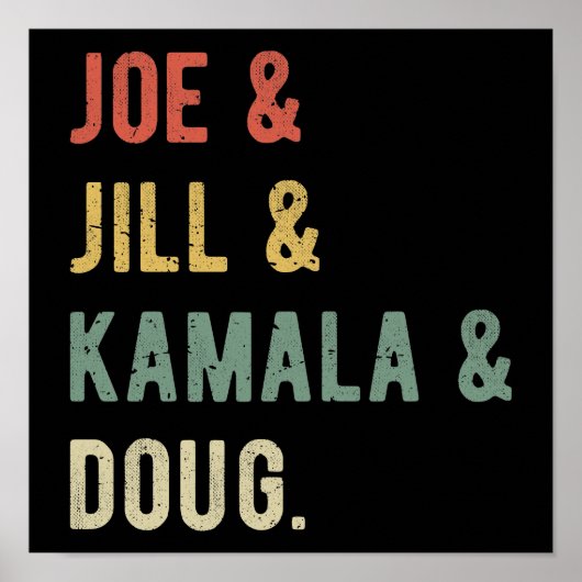 Joe & Jill & Kamala & Doug I Poster (Voorkant)