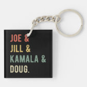 Joe & Jill & Kamala & Doug I Sleutelhanger (Achterkant)
