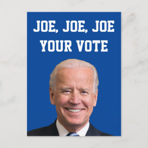 Joe, Joe, Joe, jouw stem Briefkaart