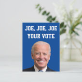 Joe, Joe, Joe, jouw stem Briefkaart (Staand voorkant)