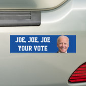 Joe, Joe, Joe, jouw stem Bumpersticker (Op auto)