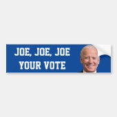 Joe, Joe, Joe, jouw stem Bumpersticker (Voorkant)