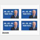 Joe, Joe, Joe, jouw stem Rechthoekige Sticker (Vel)