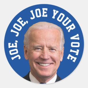 Joe, Joe, Joe, jouw stem Ronde Sticker