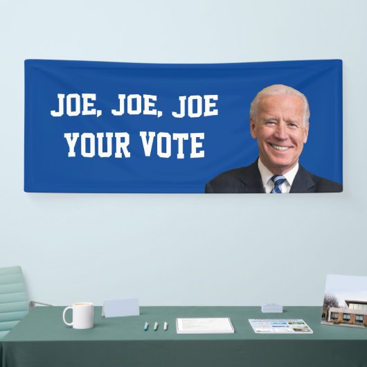 Joe, Joe, Joe, jouw stem Spandoek (Beurs)