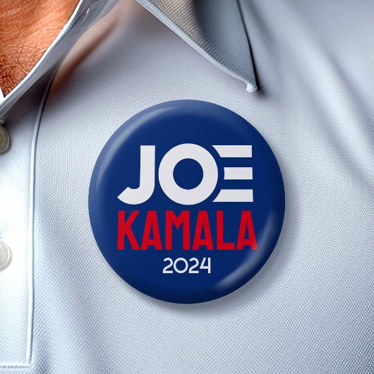 Joe Kamala 2024 - Vet Namen Biden Harris Ronde Button 5,7 Cm