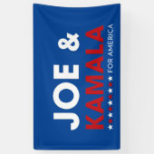 Joe & Kamala voor Amerika Spandoek (Verticaal)