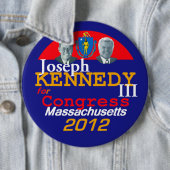 Joe KENNEDY 6in Button (In situ)