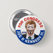Joe Kennedy Anonymous Occupy Ronde Button 5,7 Cm (Voorkant /achterkant)