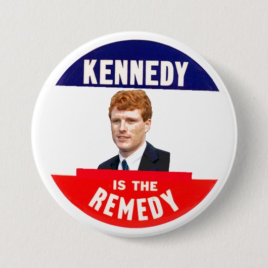 (Joe) Kennedy is de remedie Ronde Button 7,6 Cm (Voorkant)