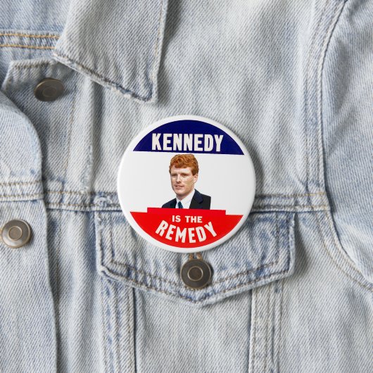 (Joe) Kennedy is de remedie Ronde Button 7,6 Cm (In situ)