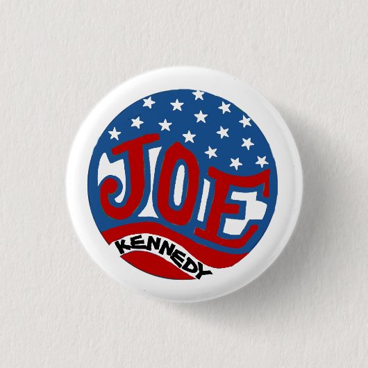 Joe Kennedy Ronde Button 3,2 Cm (Voorkant)