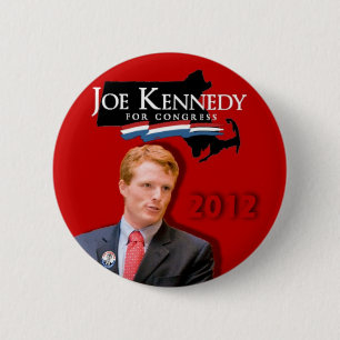 Joe Kennedy voor Congress Red Ronde Button 5,7 Cm