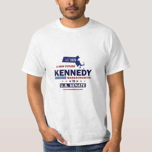 Joe Kennedy voor de Amerikaanse Senaat 2020 T-shirt (Voorkant)