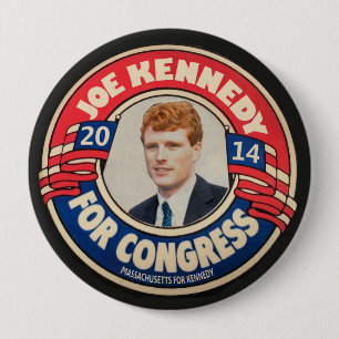 Joe Kennedy voor het Congres 2014 Ronde Button 4,0 Cm
