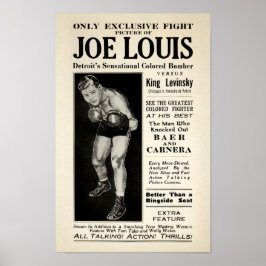  Joe Lewis Fight Poster