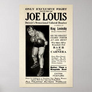  Joe Lewis Fight Poster