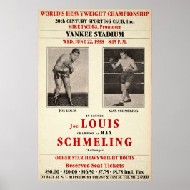  Joe Lewis vs Max Schmeling Poster