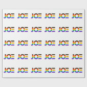 Joe LGBTQ Inclusief Pride Flag Cadeaupapier (Vlak)