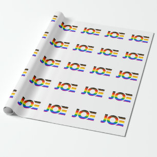 Joe LGBTQ Inclusief Pride Flag Cadeaupapier