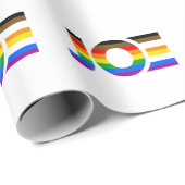 Joe LGBTQ Inclusief Pride Flag Cadeaupapier (Rol Hoek)