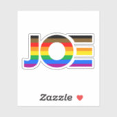 Joe LGBTQ inclusieve Pride-vlagsticker Sticker (Vel)