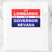 Joe Lombardo Gouverneur Nevada 2022 Rechthoekige Sticker (Tas)