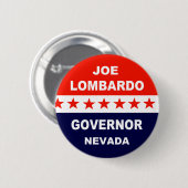 Joe Lombardo Gouverneur Nevada Ronde Button 5,7 Cm (Voorkant /achterkant)