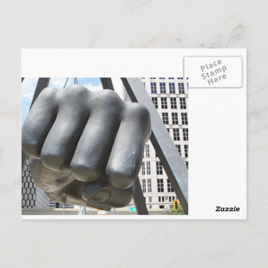 Joe Louis Fist Briefkaart (Achterkant)