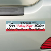 Joe "Lying Dog-face" Biden Bumpersticker (Op auto)