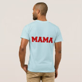 Joe Mama rood en blauw T-shirt (Achterkant volledig)