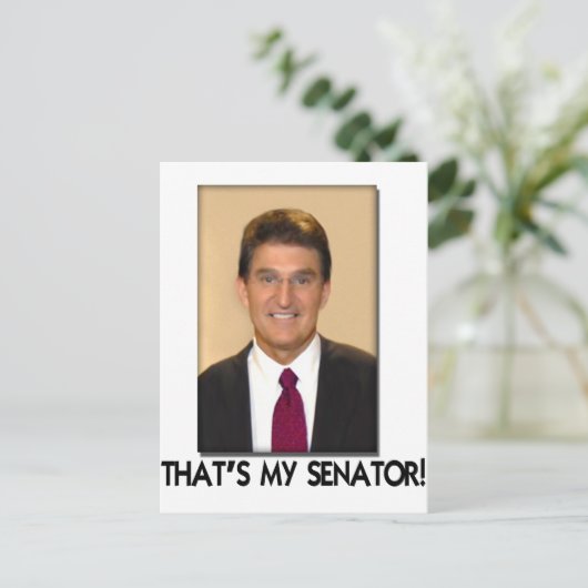 Joe Manchin, dat is mijn senator. Briefkaart (Staand voorkant)